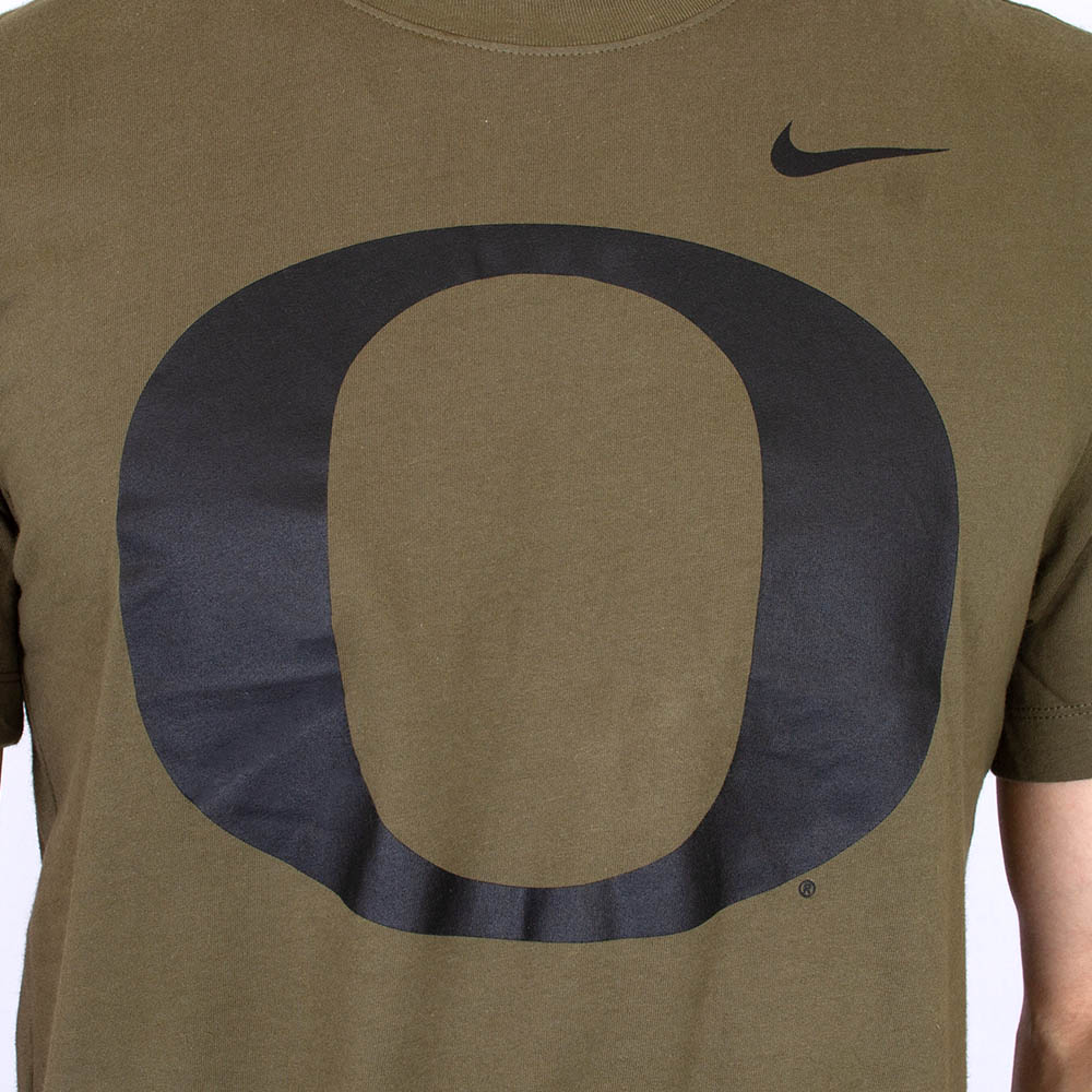 Classic Oregon O, Nike, Green, Crew Neck, Performance/Dri-FIT, Men, Heavy cotton, Military, 2024, T-Shirt, 812181